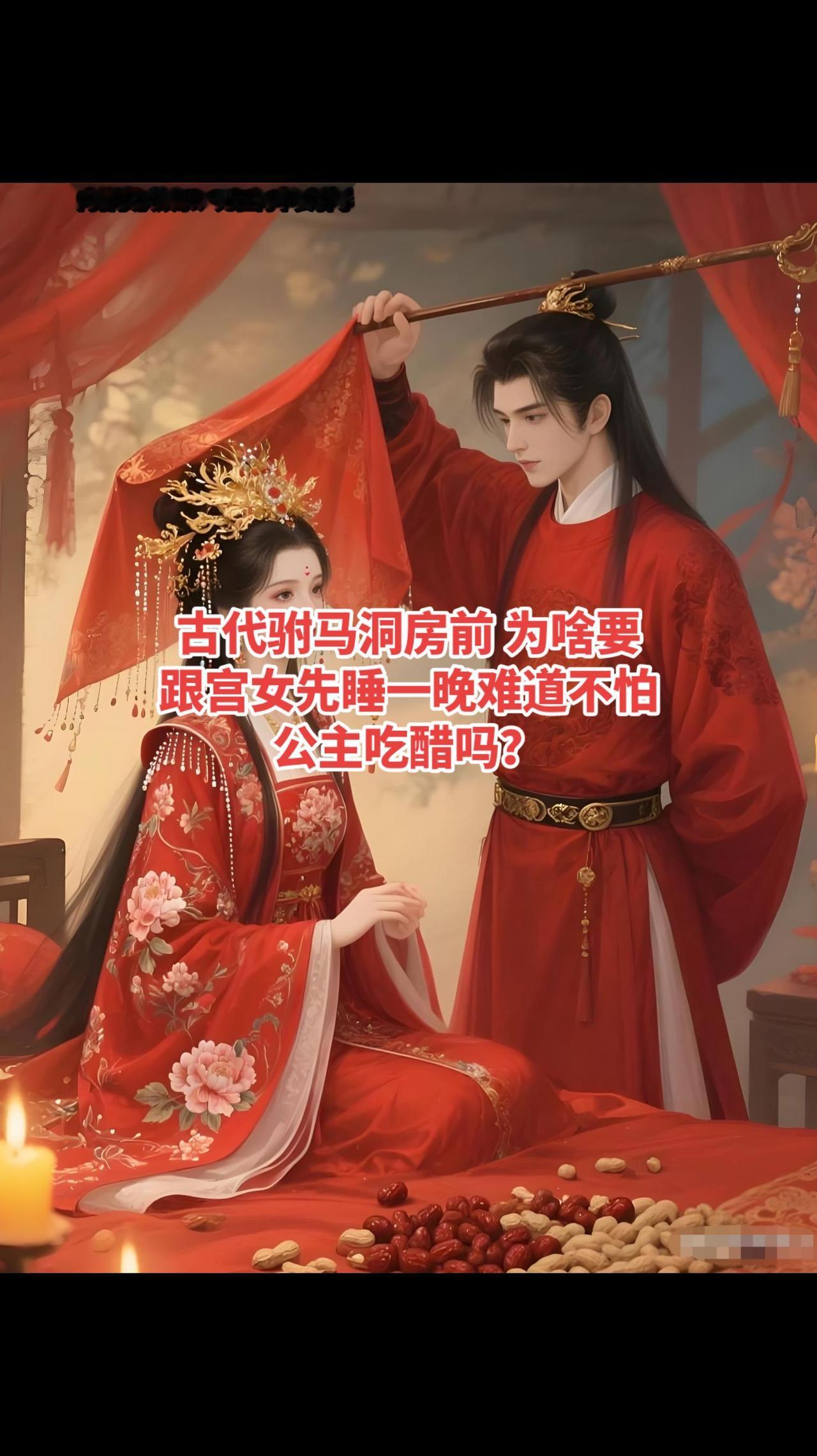 古代公主嫁人前，驸马需要先和宫女睡一晚，这是因为古代人保守，为了保护公主的利益，
