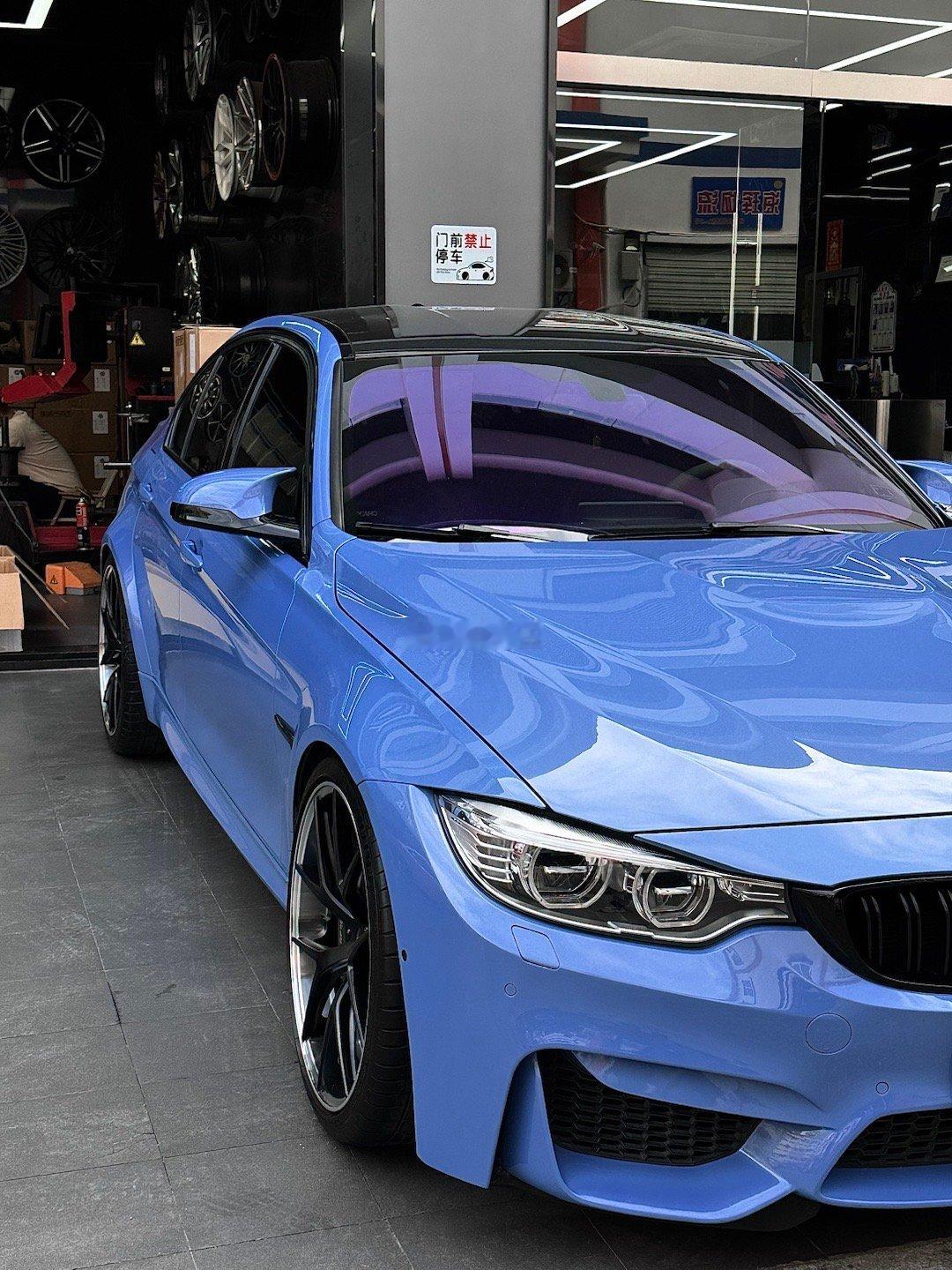 宝马M3 完工案例BBS RIS 20寸 MB黑色意大利🇮🇹科吉动平衡！ 