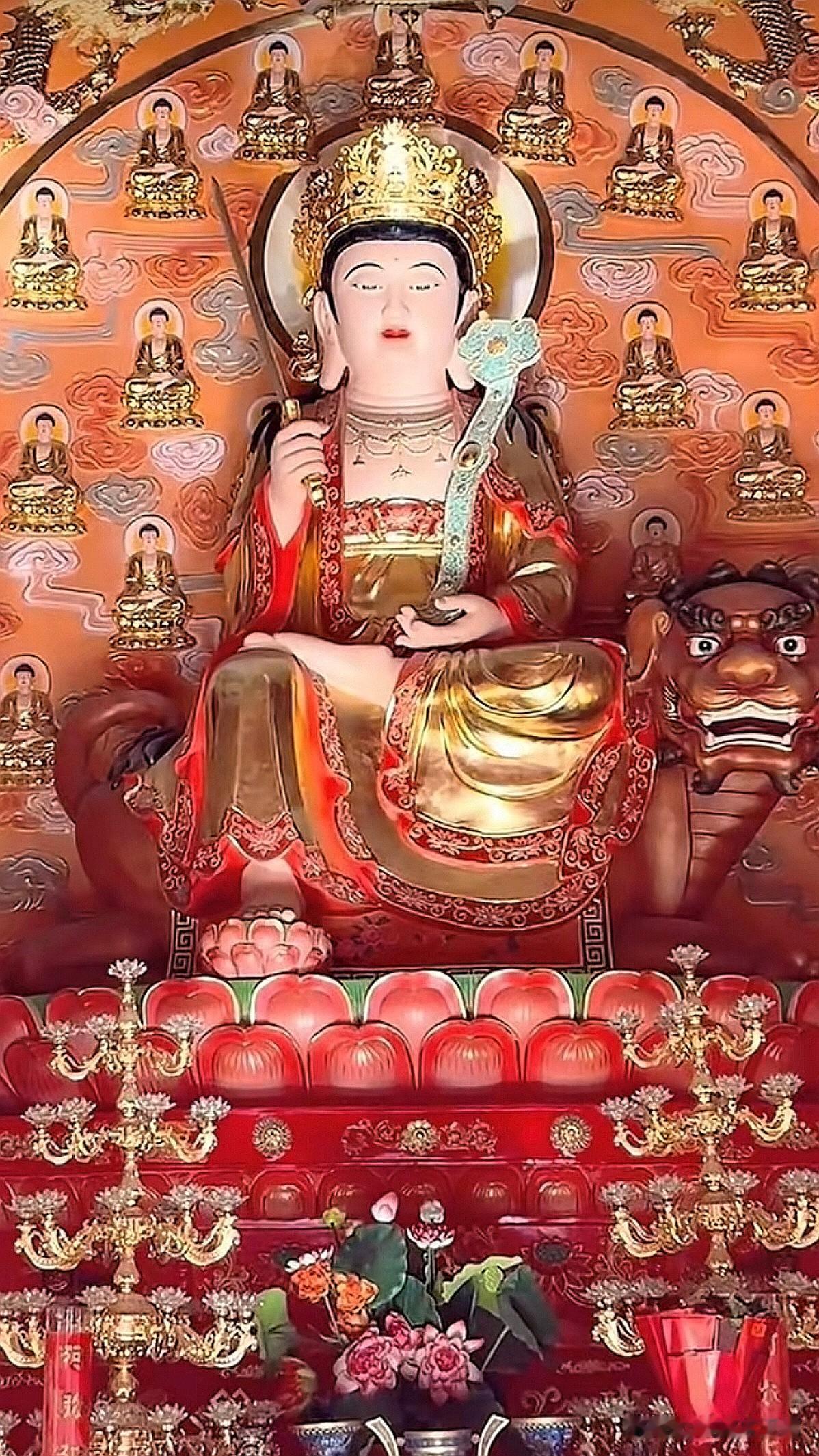 五台山白云寺文殊｜慧剑断烦恼，灵犀启本心
 
《文殊师利法宝藏陀罗尼经》载：“文