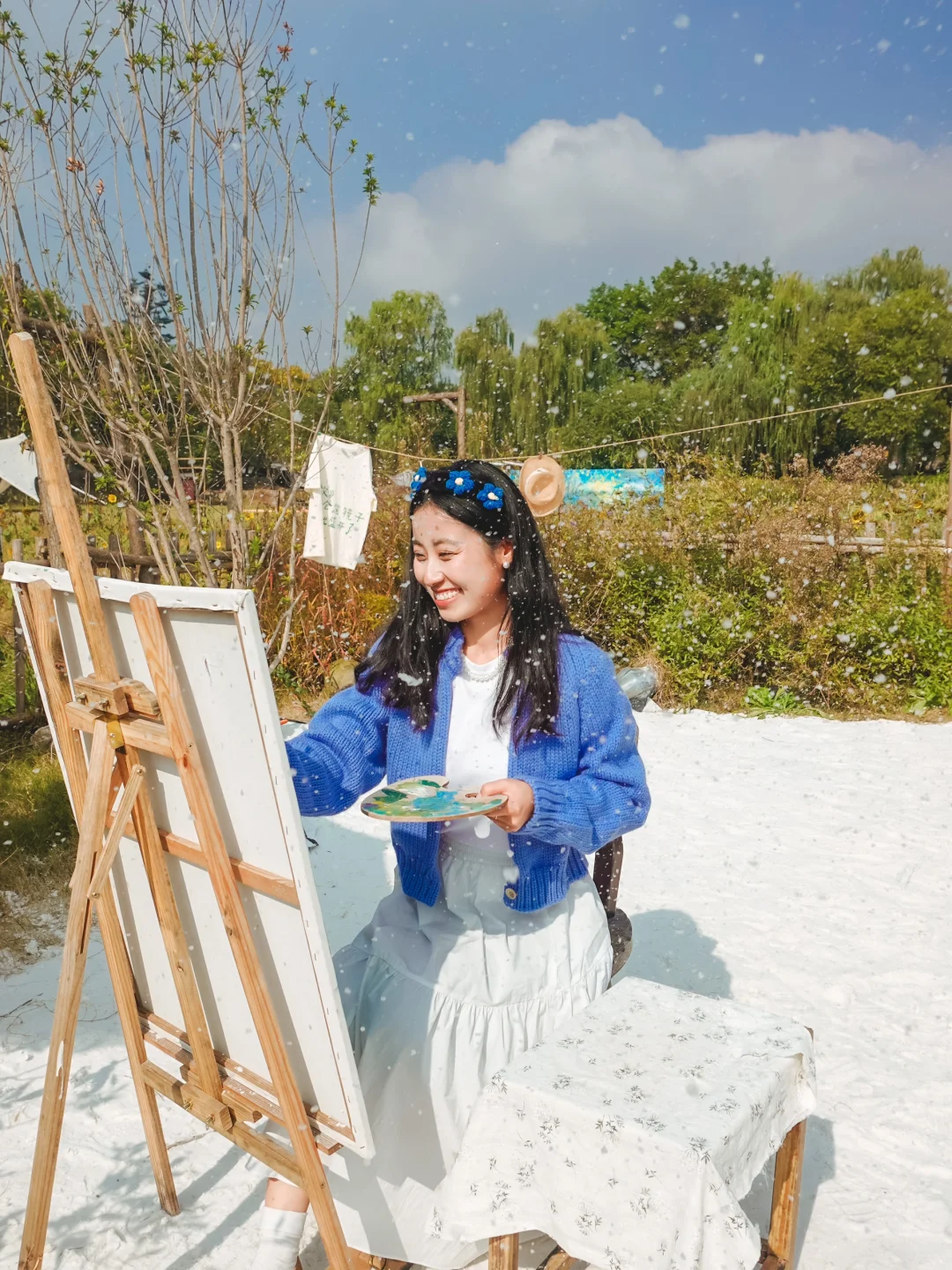 西溪湿地惊现雪景小屋❄️每天下雪太浪漫了