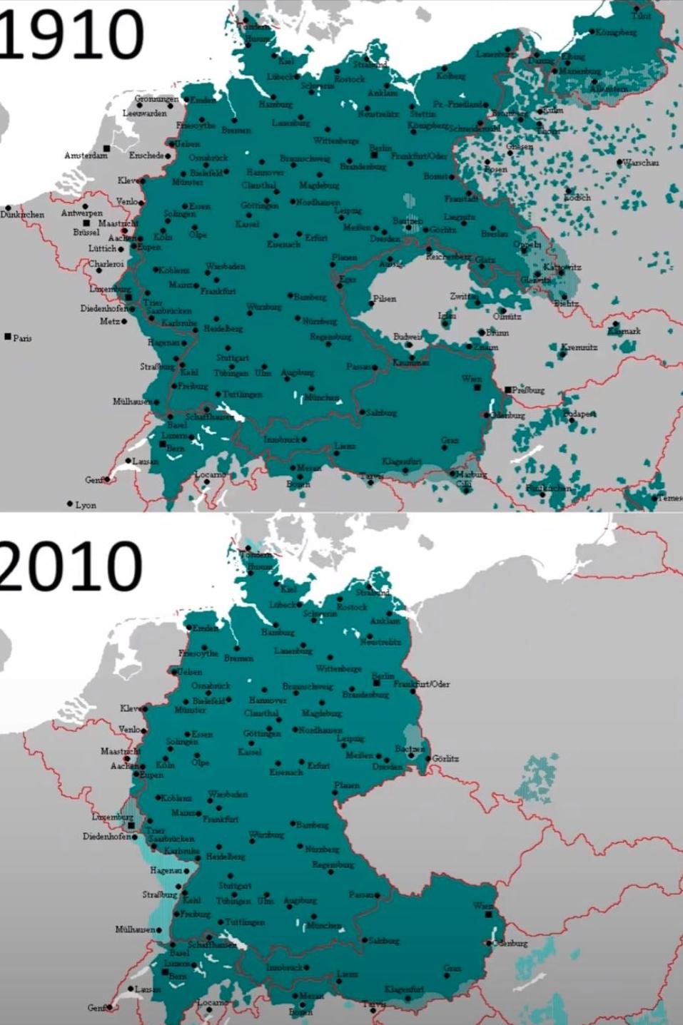 最近琢磨德国历史，发现德国命运起伏真是教科书级别的。一百多年前的德意志帝国，那可