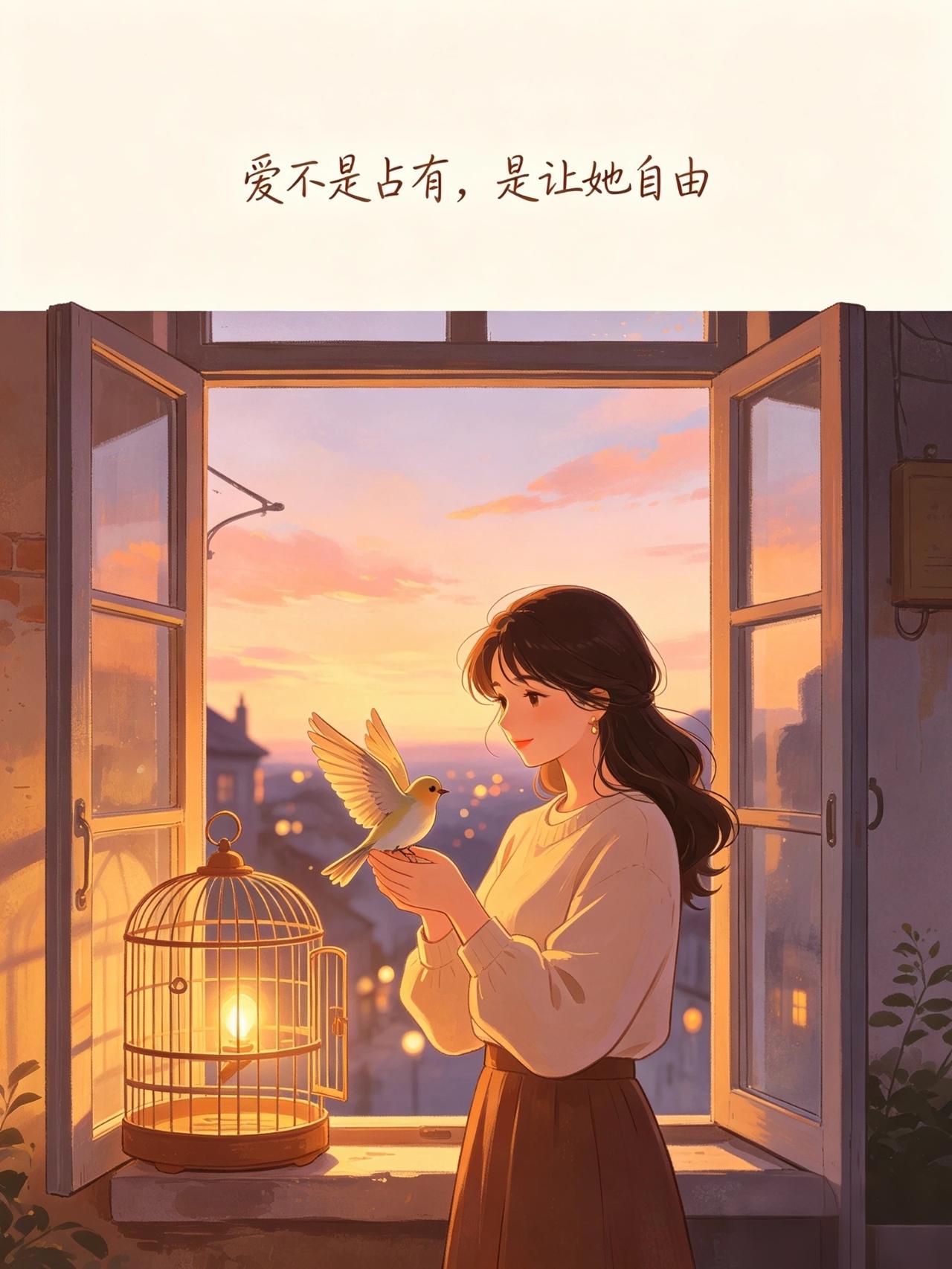真正的爱，从来都不是占有
 
终于慢慢想通了一件事：
 
爱和占有，真的是两码事