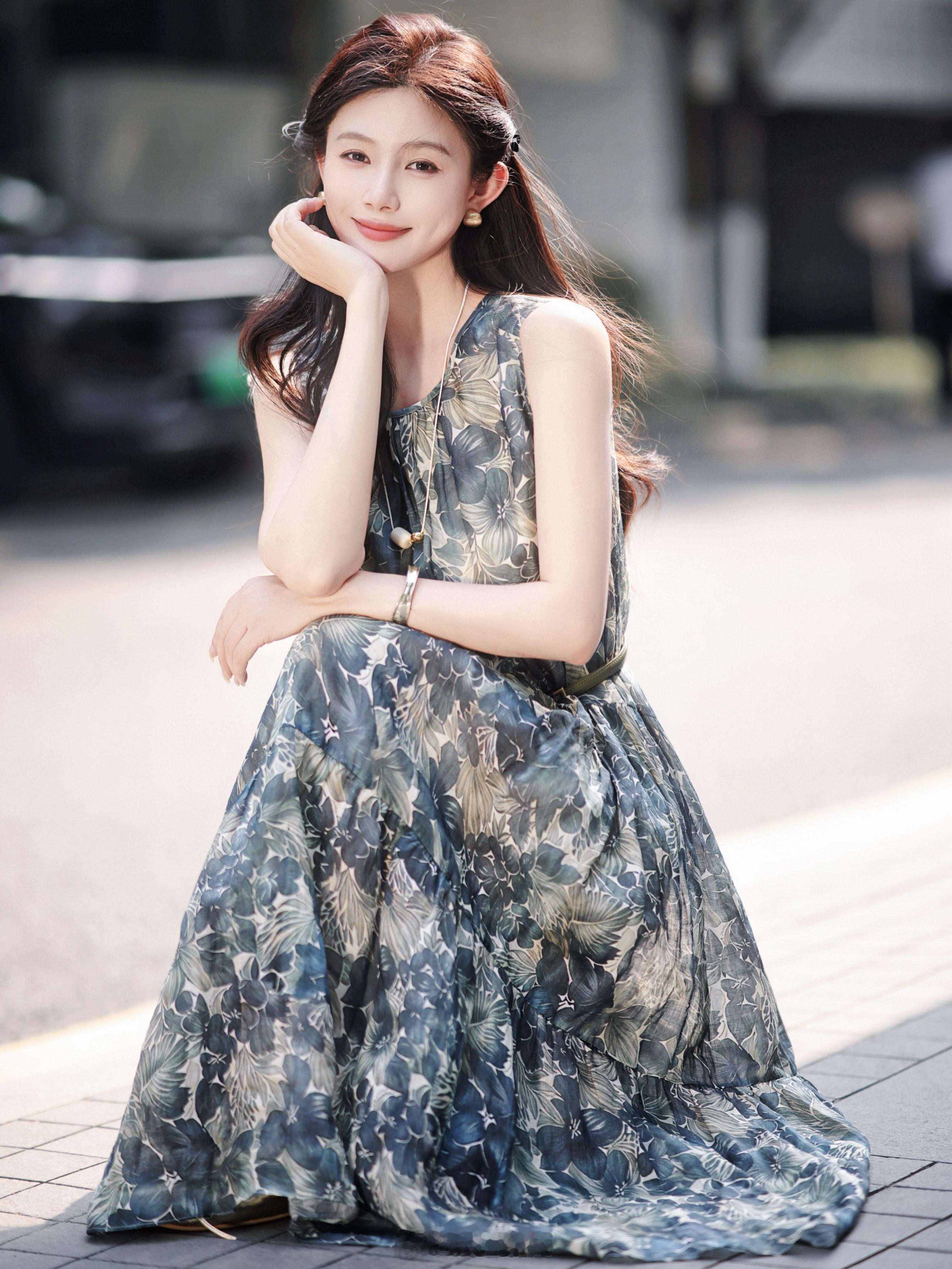 啊啊啊被这裙子迷倒了这大片印花 唯美温柔 美得不可方物[偷笑]100苎麻 就跟随