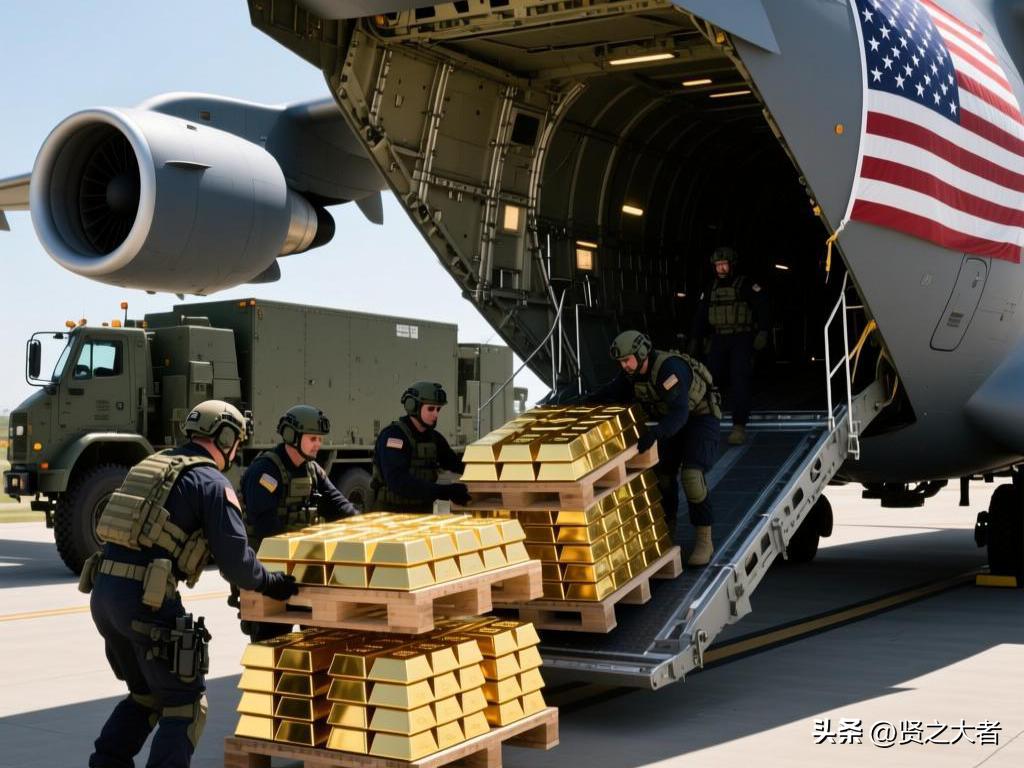 美国运走委内瑞拉黄金，
就是一出合法明抢的强盗大戏，
先把一亿美元黄金拉到美国，