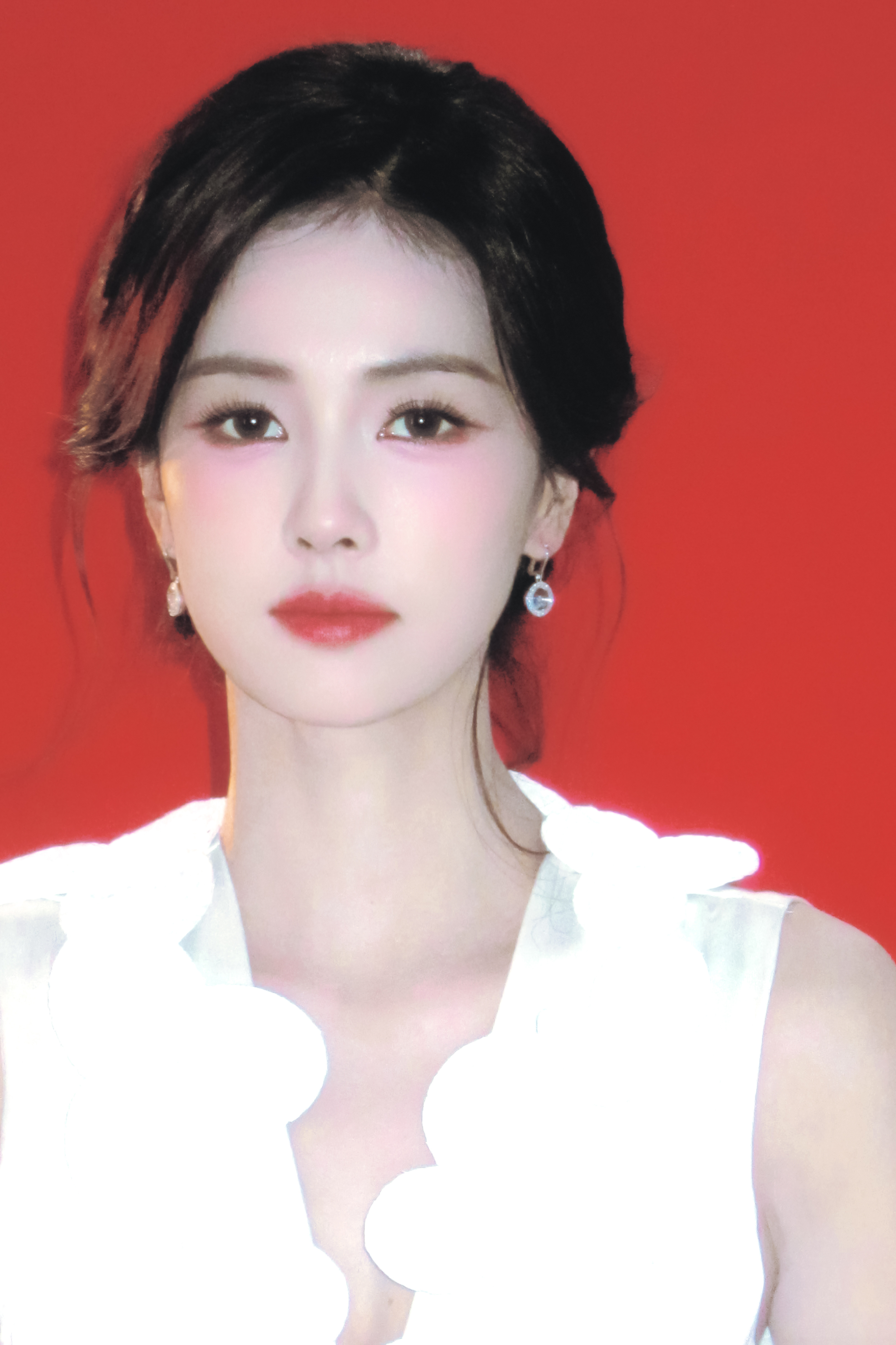 白鹿。 