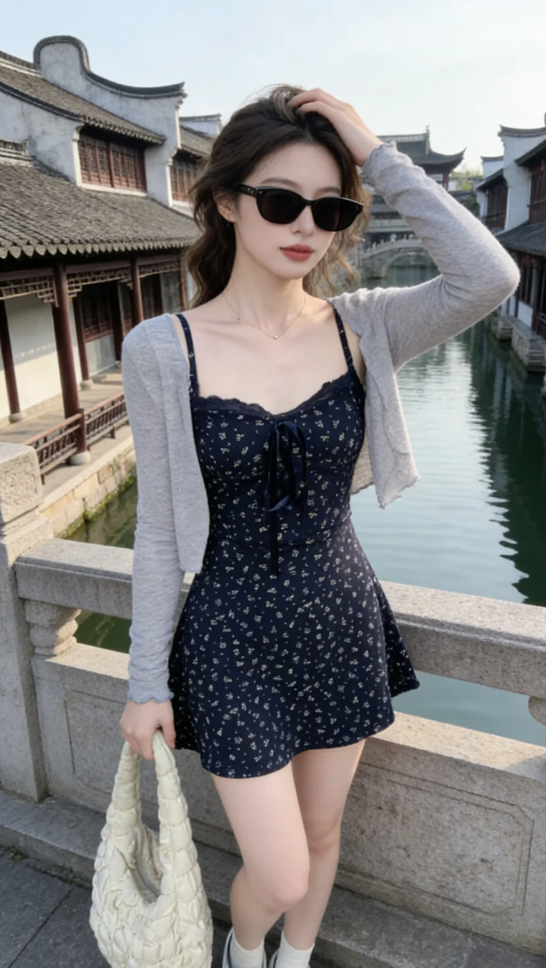 温柔穿搭和江南水乡太配了