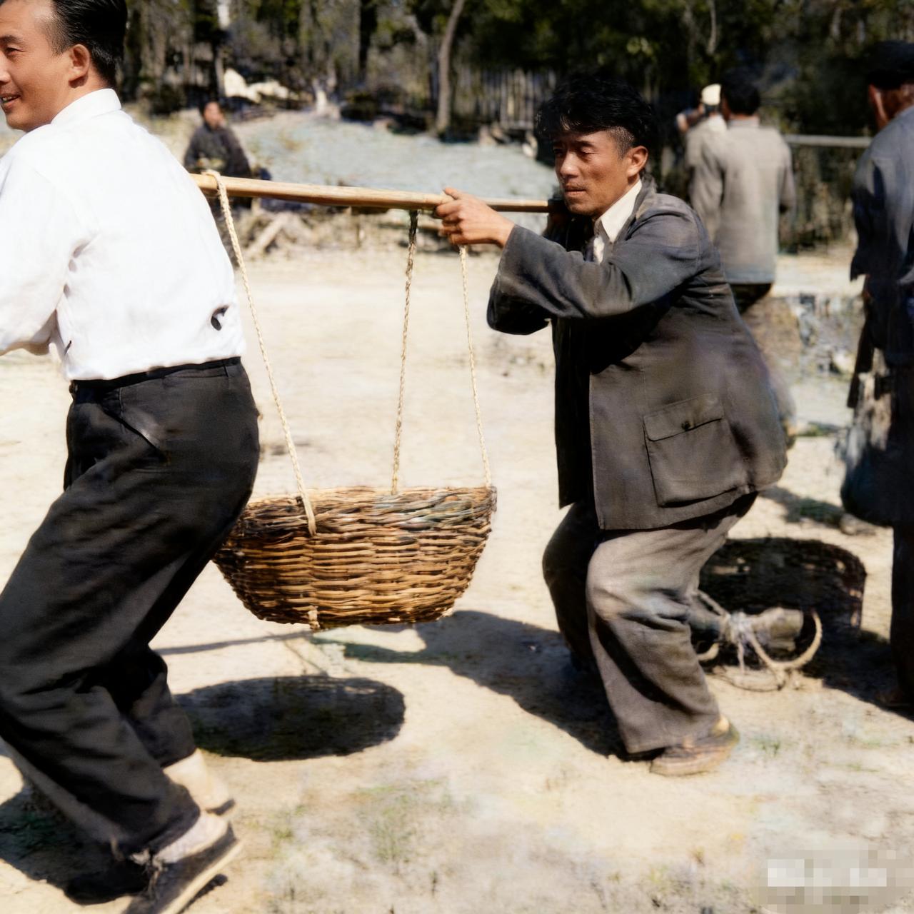 60年代，季羡林参加劳动时，一张罕见的留影，照片中的他穿着一件中山装，衣服上明显