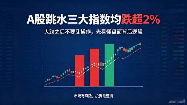 A股跳水三大指数均跌超2%：大跌之后不要乱操作，盘面背后逻辑