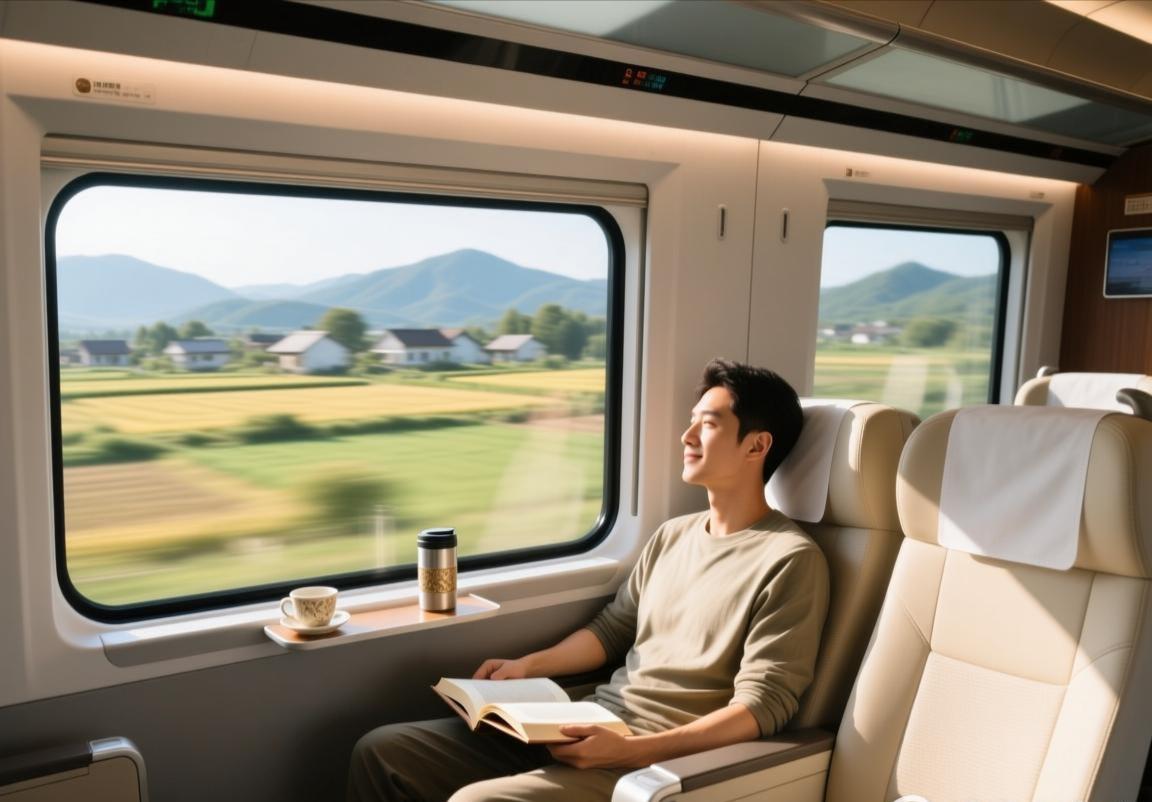 选高铁座位时，我总喜欢靠窗的位置。看着窗外飞速掠过的风景，就像翻阅一本流动的画册