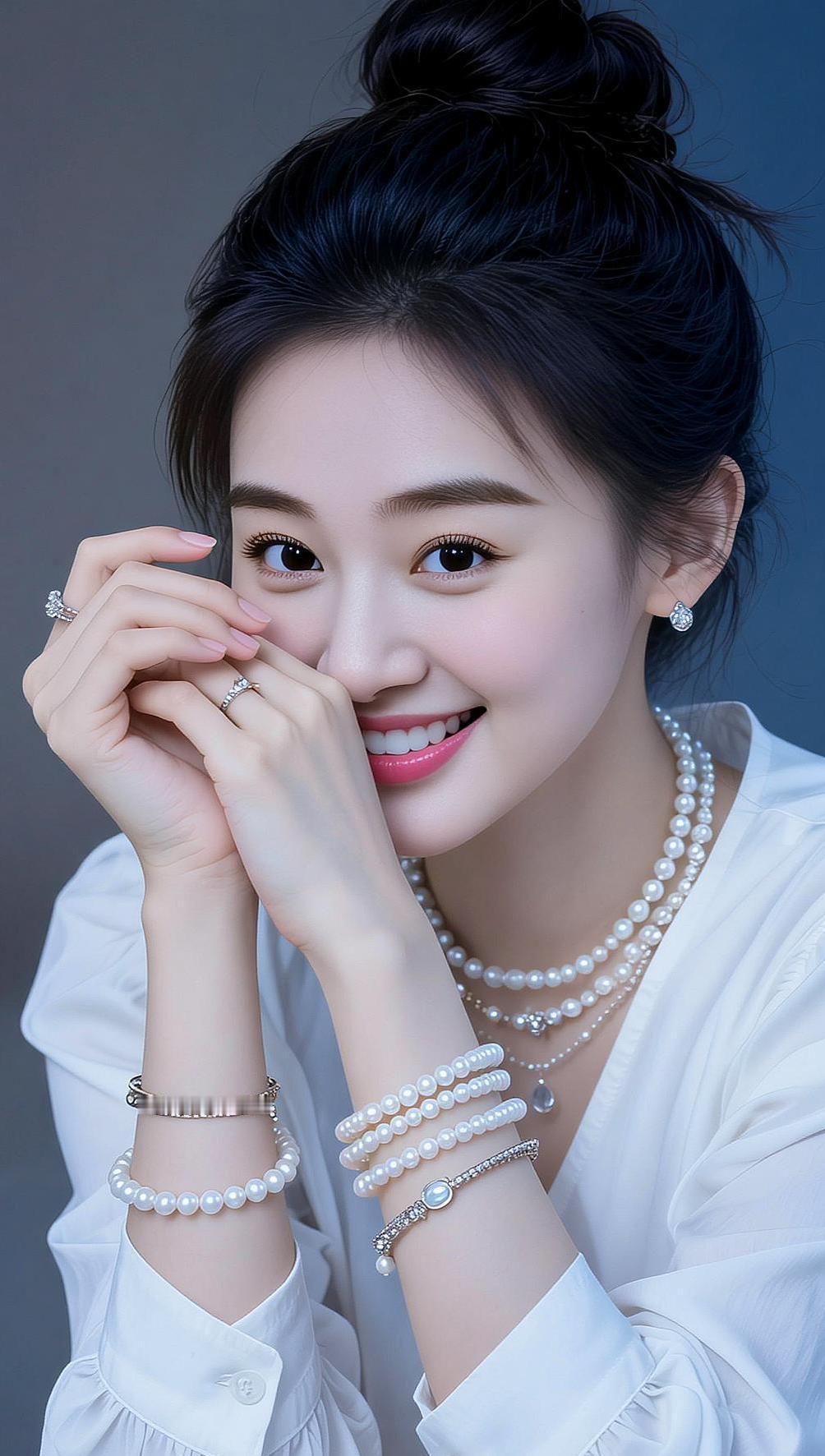 AI珍珠优雅写真 抖音ai创作