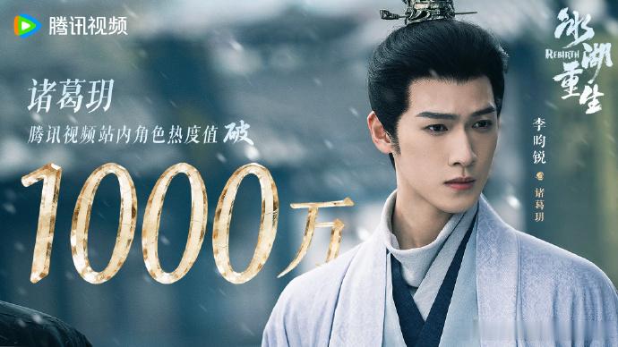 李昀锐诸葛玥角色热度李昀锐诸葛玥热度破1000万 李昀锐诸葛玥角色热度，恭喜诸葛