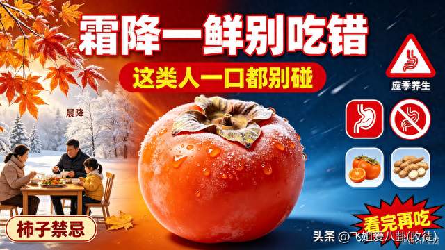 23号霜降将至！老话一鲜养全年，多数人食材吃错白进补