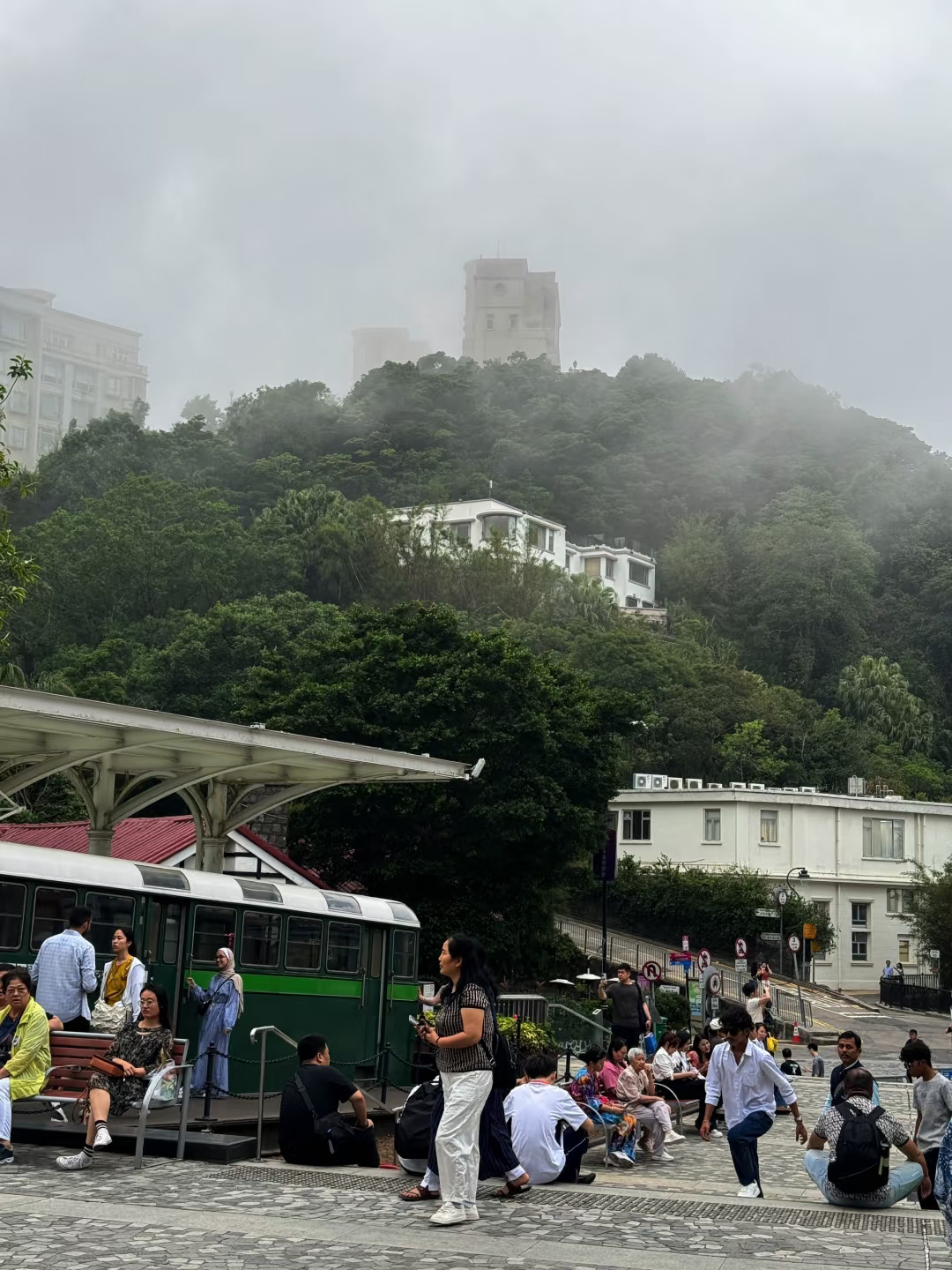 4.24实拍！此刻的太平山顶是一座迷雾之城