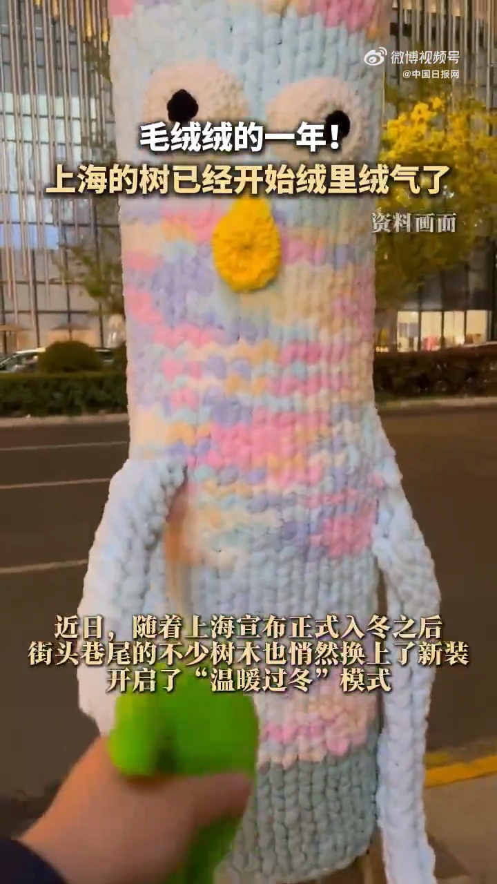 上海的树已经开始绒里绒气了 我以为真有东北这样呢，没想到上海也如此。各式各样”毛
