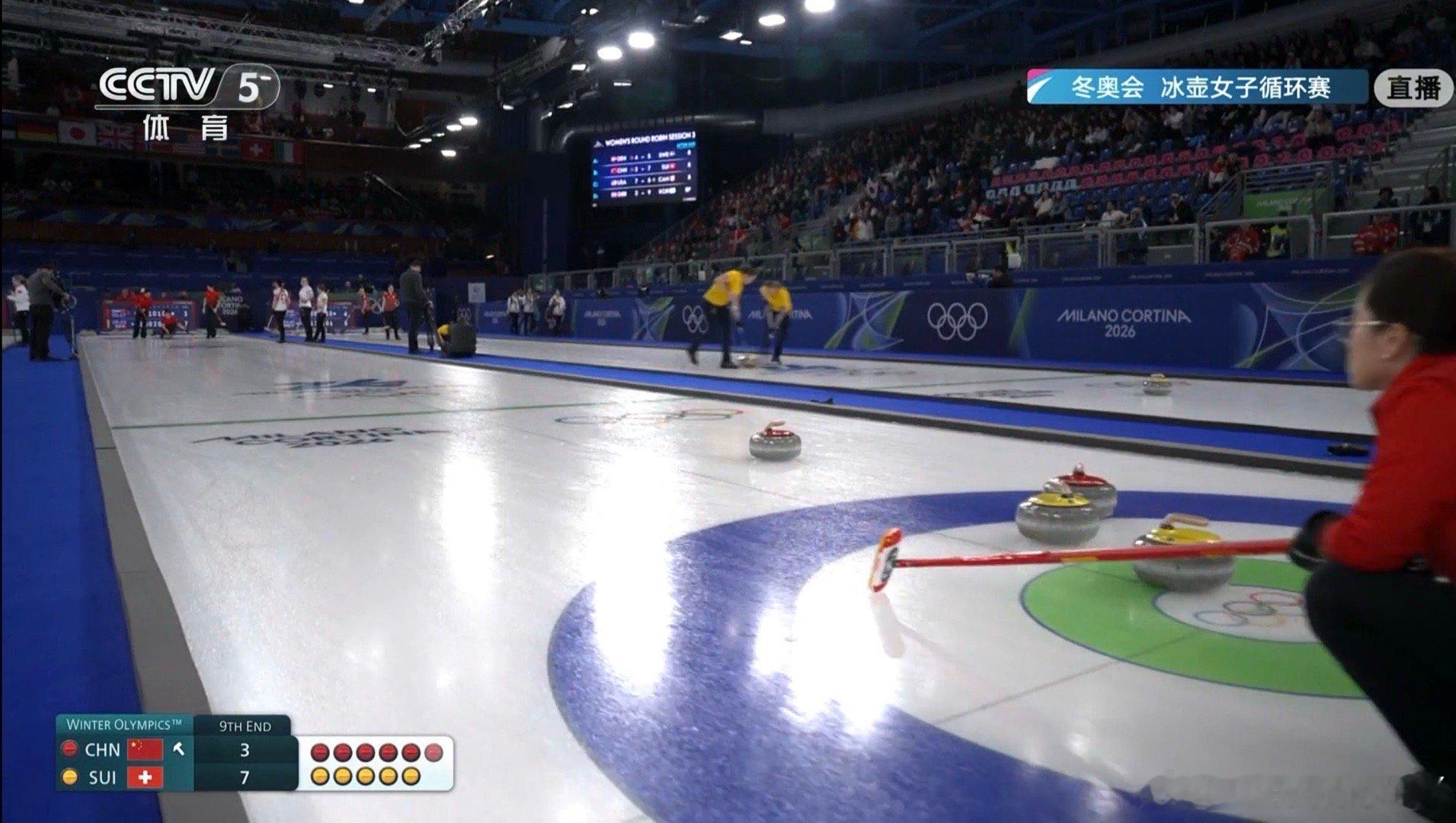 这给我看麻了 明明能得2分反而给人家送1分现在中国3-7瑞士全民聊冬奥