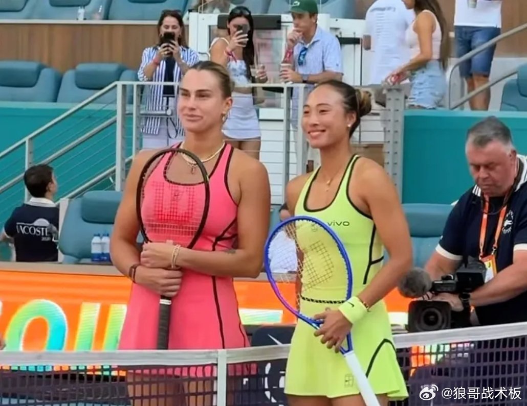 WTA迈阿密站：郑钦文0-2萨巴伦卡无缘八强，对后者1胜8负3月24日 WTA1