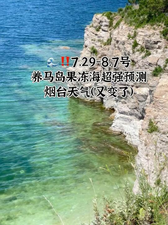 📍7.29-8.7号烟台养马岛果冻海超强预测