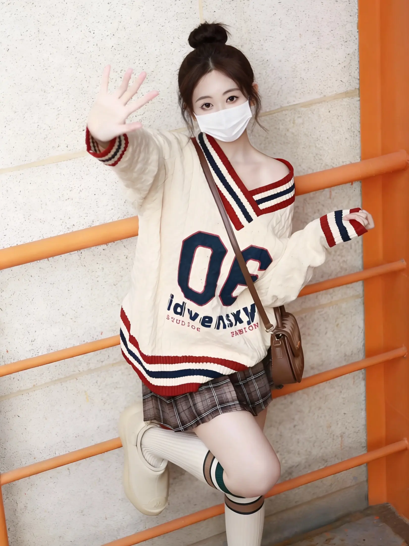 美式学院风！这件V领毛衣太有少年感了✨。这件美式学院风V领毛衣真的戳中...