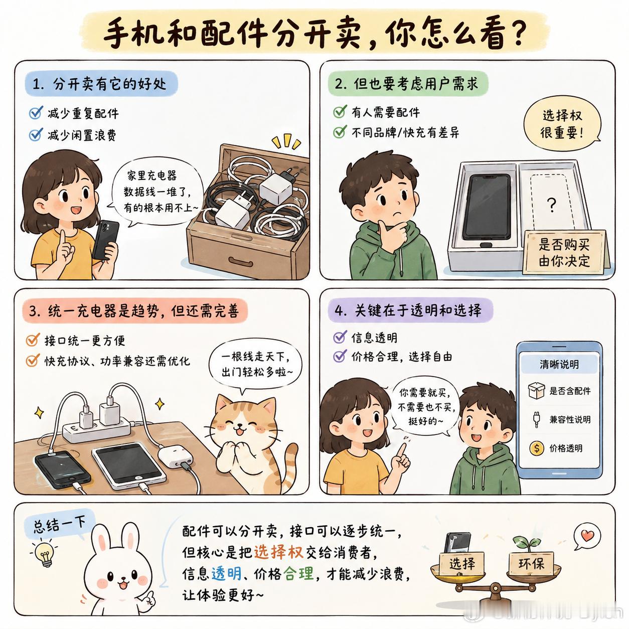 你支持手机和配件分开卖吗我其实不反对手机和配件分开卖，关键还是看实际使用起来方不