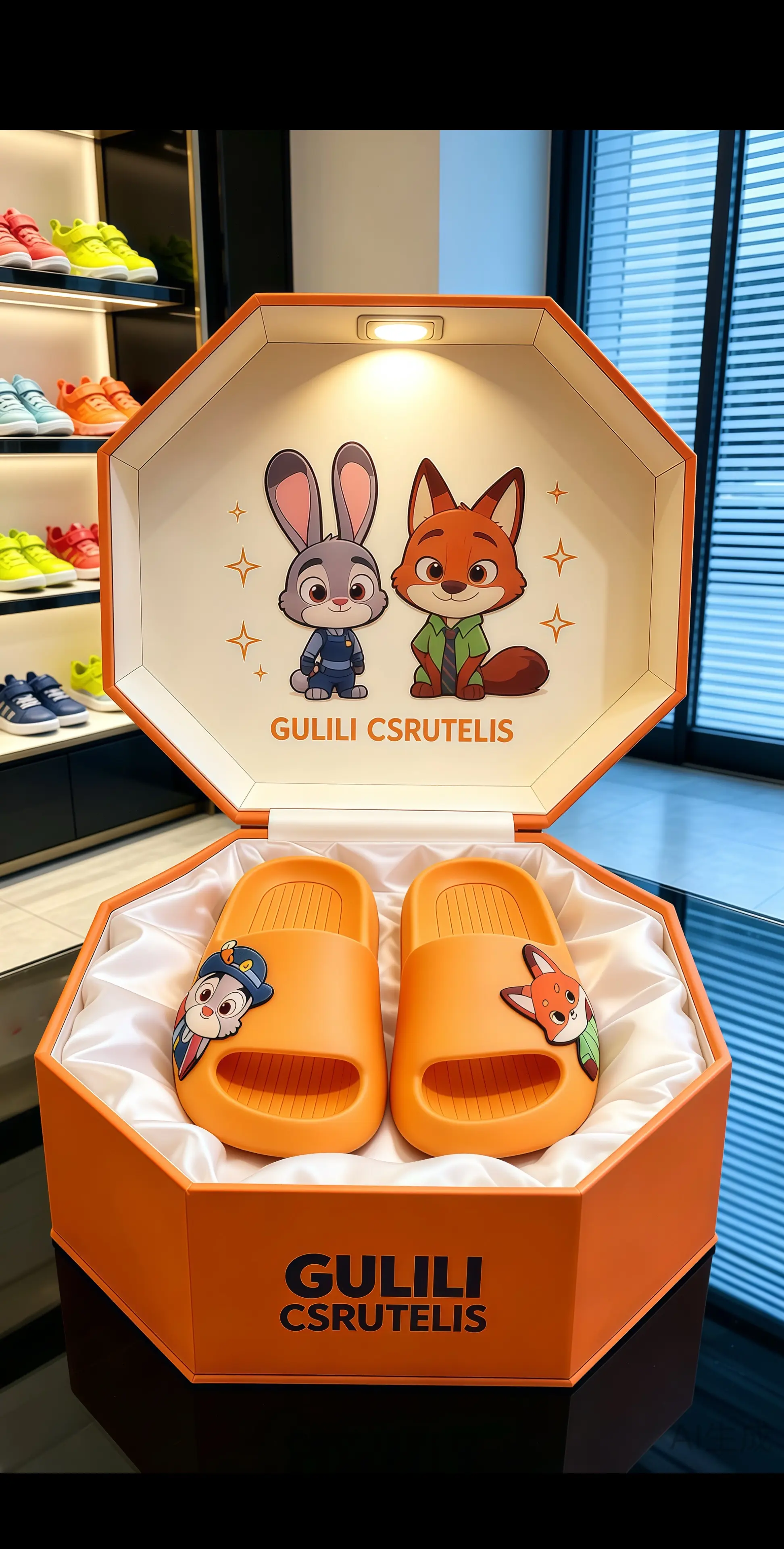 亲子拖鞋洗澡拖鞋 儿童拖鞋卡通拖鞋 朱迪尼克