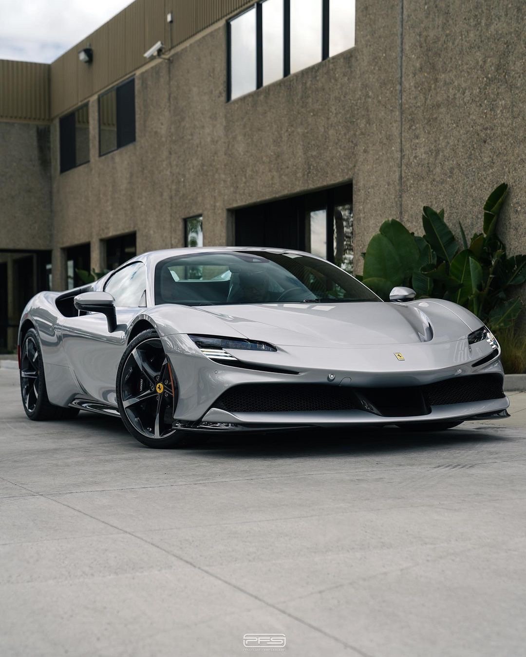 Ferrari SF90 Spider 💨 Silver Ferrari#法拉