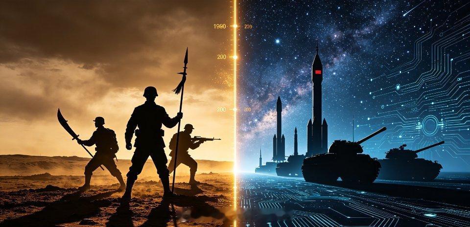 考大家一个问题，一支军队的武器从冷兵器到核武器需要多久？英法给出的答案是六百四十