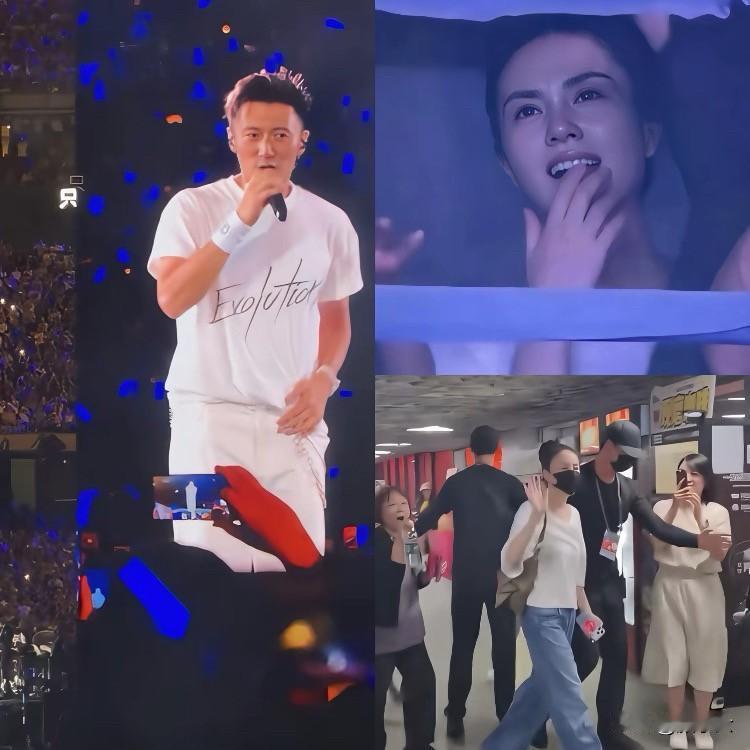 王菲这身材绝了！给咱们50+姐妹泼盆冷水，光瘦真没用。
前几天谢霆锋演唱会，王菲