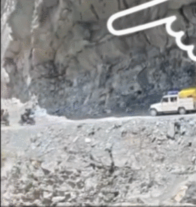 据媒体报道，7月24日，印度喜马偕尔邦乌代浦尔-潘吉公路的拉豪尔-斯皮蒂区卡杜纳