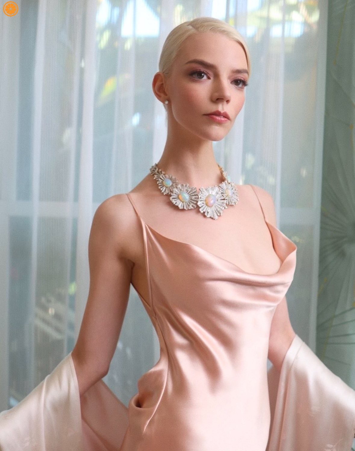 安雅·泰勒-乔伊（Anya Taylor-Joy）身穿粉色Dior礼服亮相202