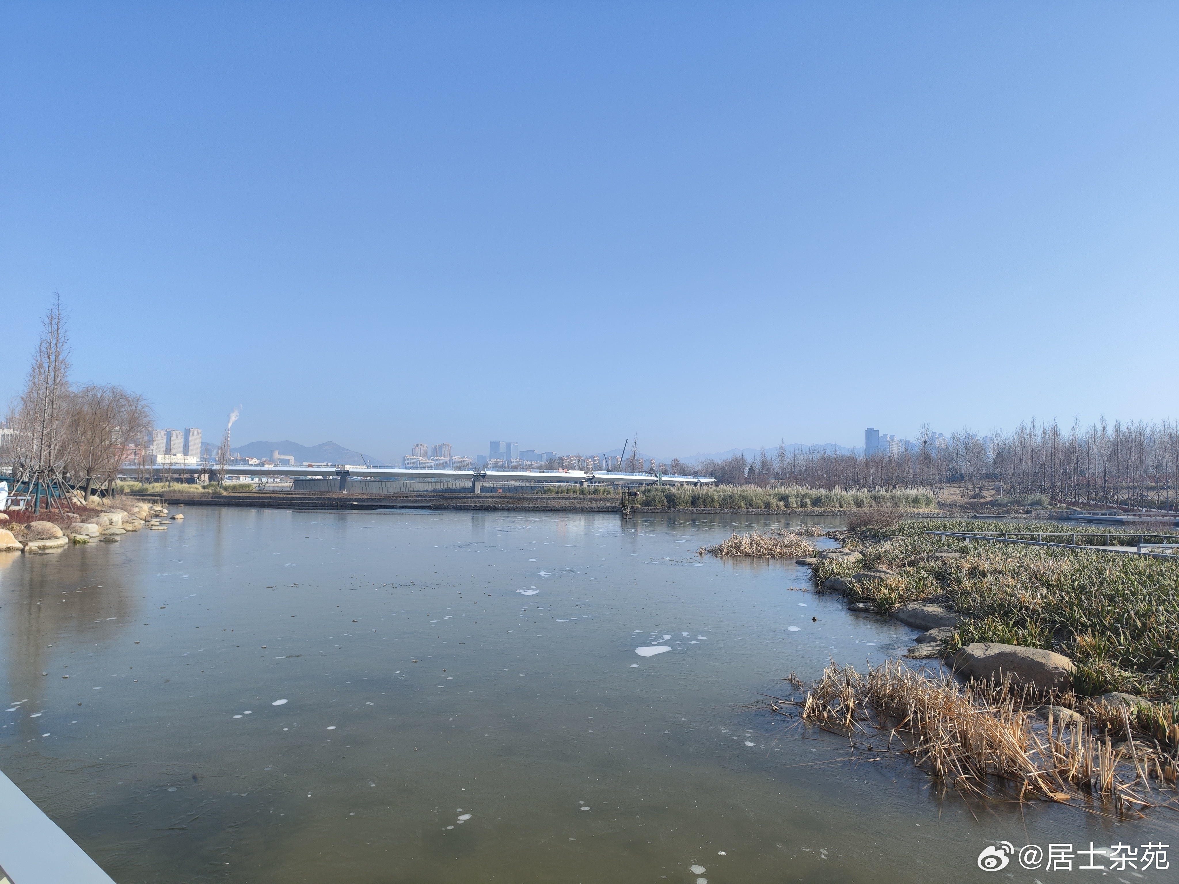 打卡张村河生态湿地公园，运动只为更好的自己！快来加入吧！ 