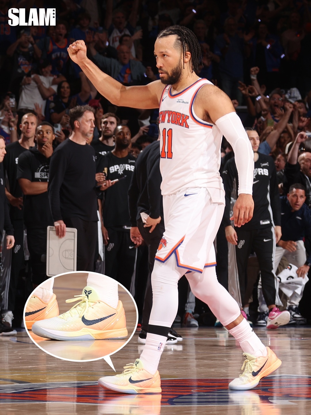 布伦森今天上脚的科比6.NBA