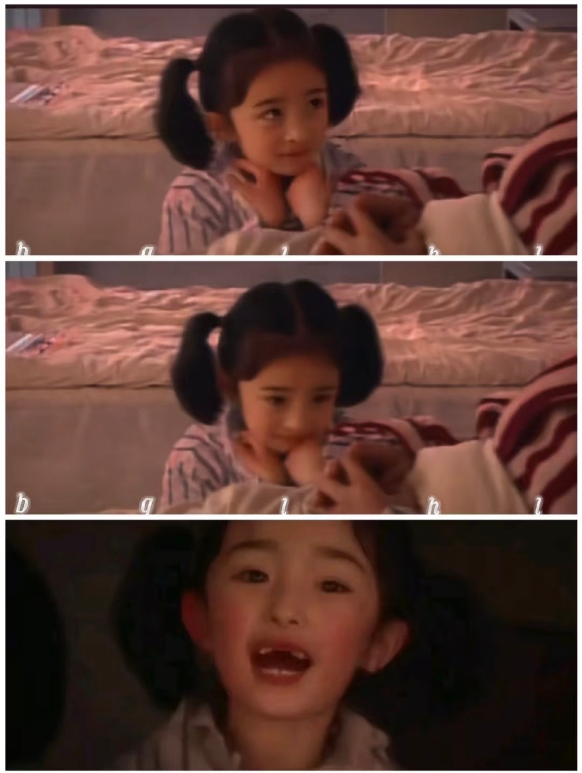 没有门牙的小小幂！从小就是美人胚子～ 