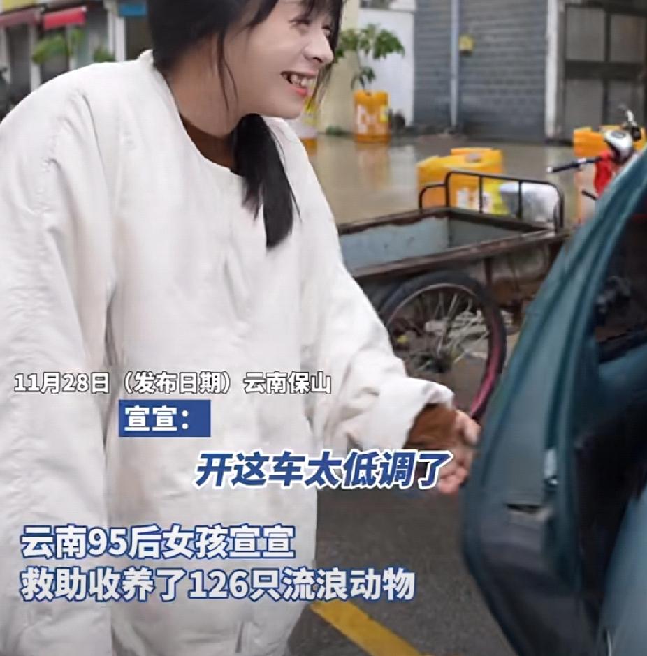 27岁“社恐”女孩3年来收养126只流浪猫，买“八手”小轿车运粮，去陌生人婚宴打