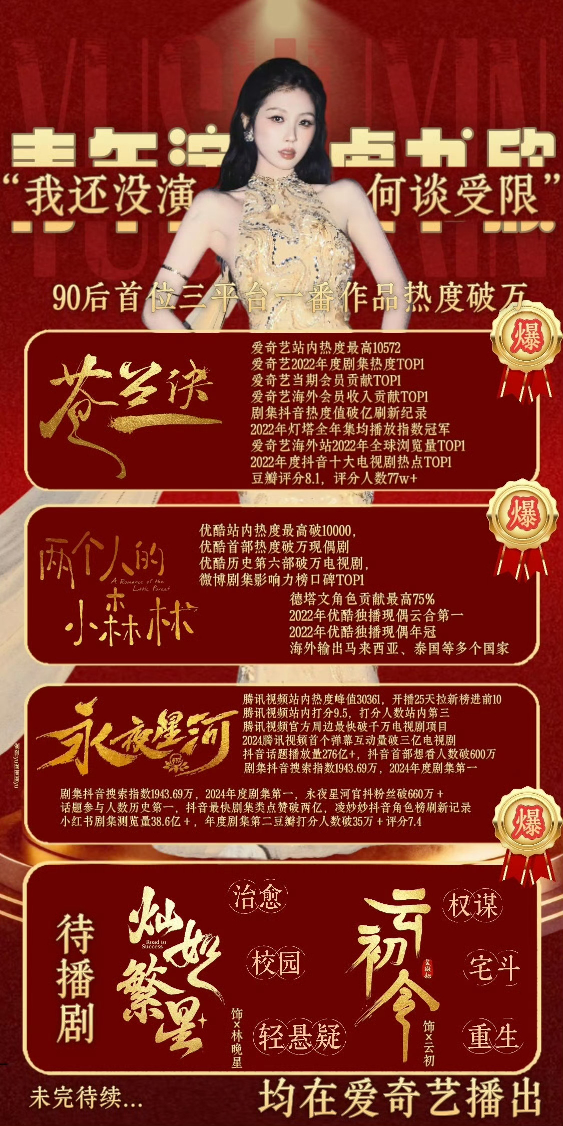 虞书欣神仙肉单人过会猜你想知道：【影视寒冬】【定女选男】【虞书欣单人过会仙侠】一
