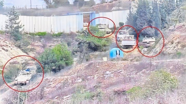 Hezbollah“真主党”：我们在泰伊巴镇击毁了6辆以色列坦克并取得直接命中，