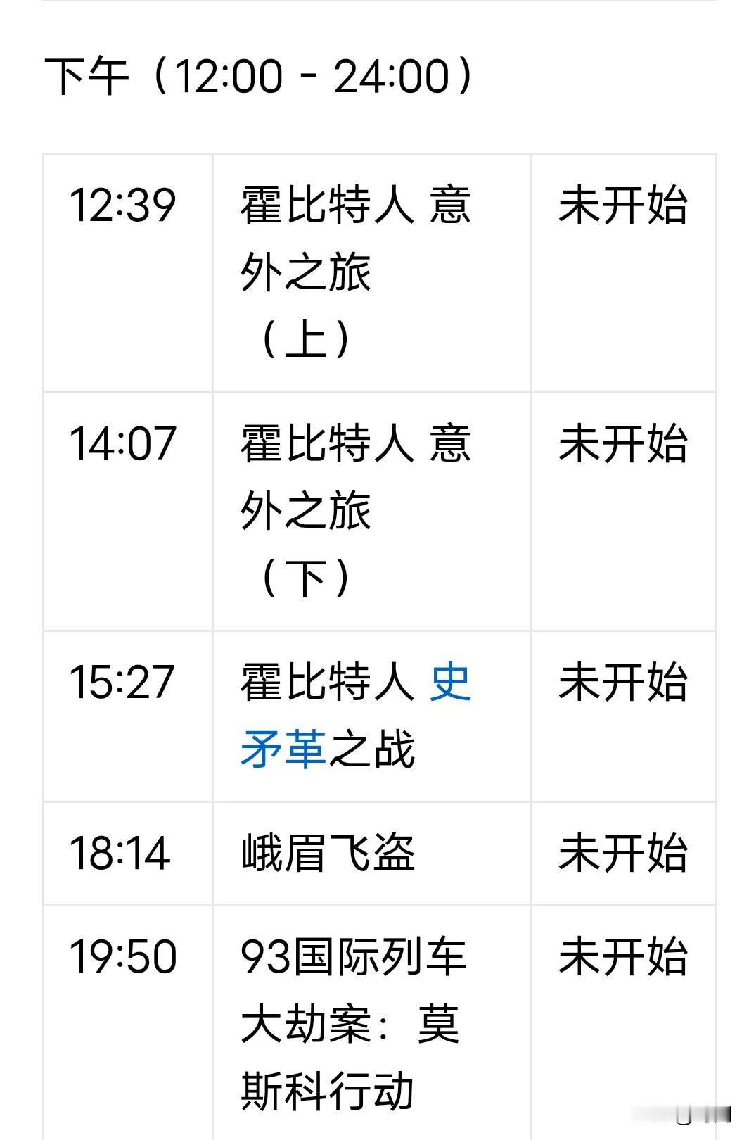 看看今天5月13日央视CCTV6的电影节目名单，果然是中国文化深远博大，这些细微
