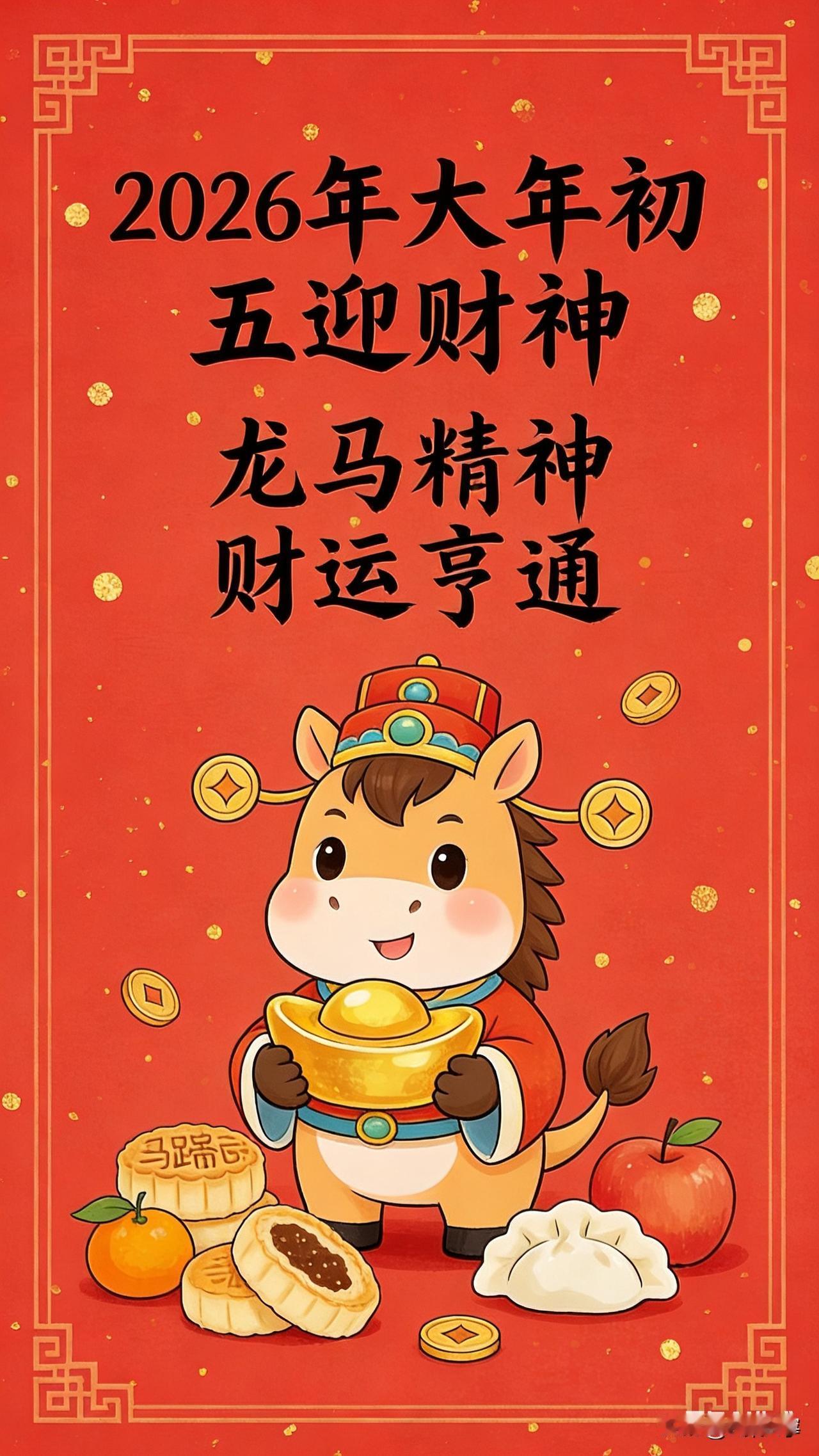 大年初五迎财神！这3个“接财”细节，做对马年财运翻倍

🧨大年初五“破五”日，