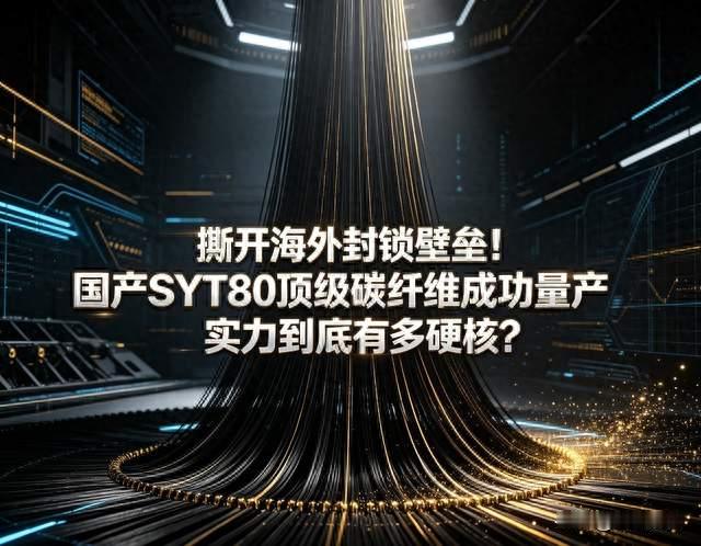 撕开海外封锁！国产SYT80顶级碳纤维成功量产，实力有多硬核？