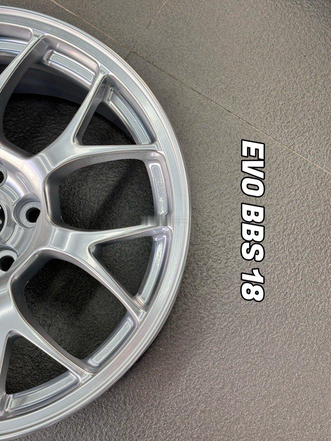 心情件：日本BBS 锻造 已脱漆 改色 无伤无裂三菱十代 EVO 原厂铃 可避大