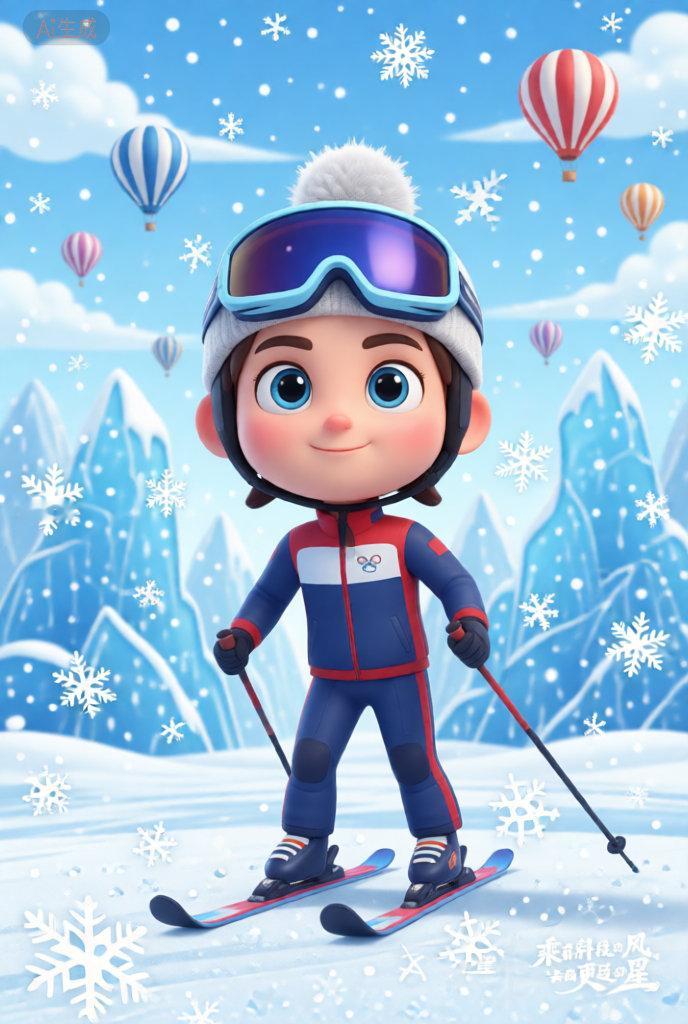 我的冬奥AI形象 这波冰雪大片有点酷炫，我先珍藏了！ AI摄影棚 北京