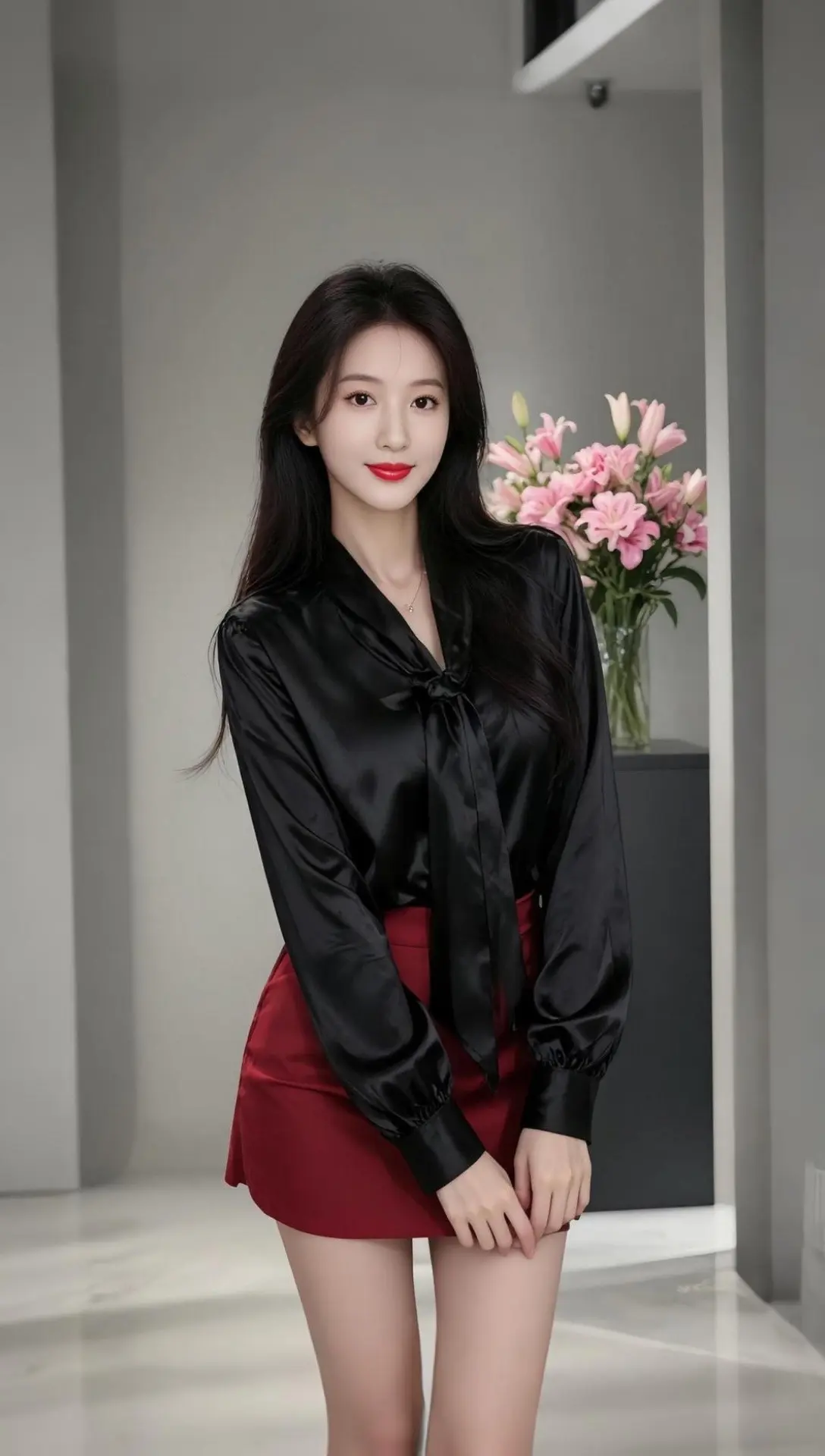 AI缎面系结写真 ai创作