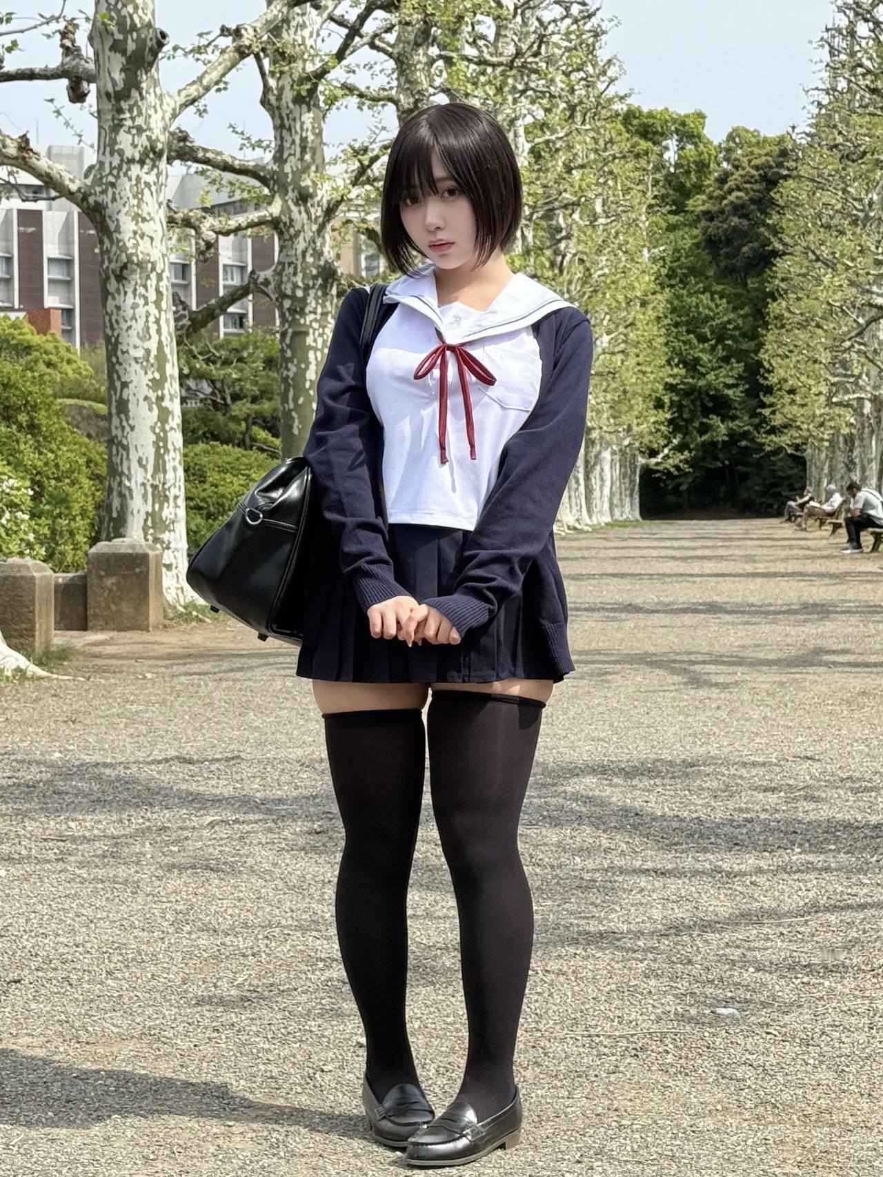 校园少女风，青春洋溢的气息！💕