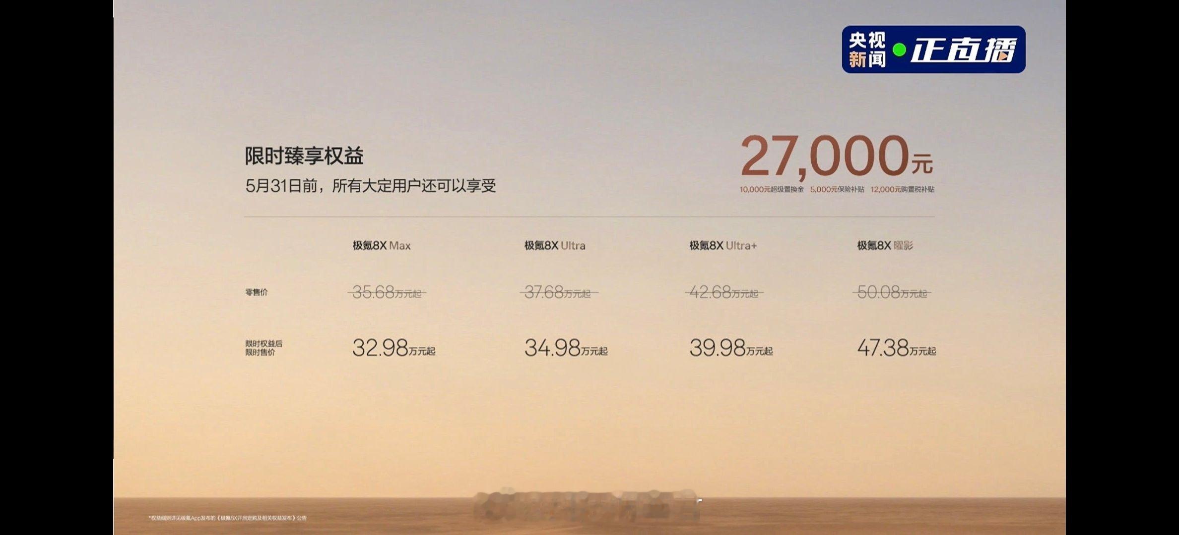 极氪8X系列限时售价32.98万元起！这个配置这个价格大家觉得咋样？ 