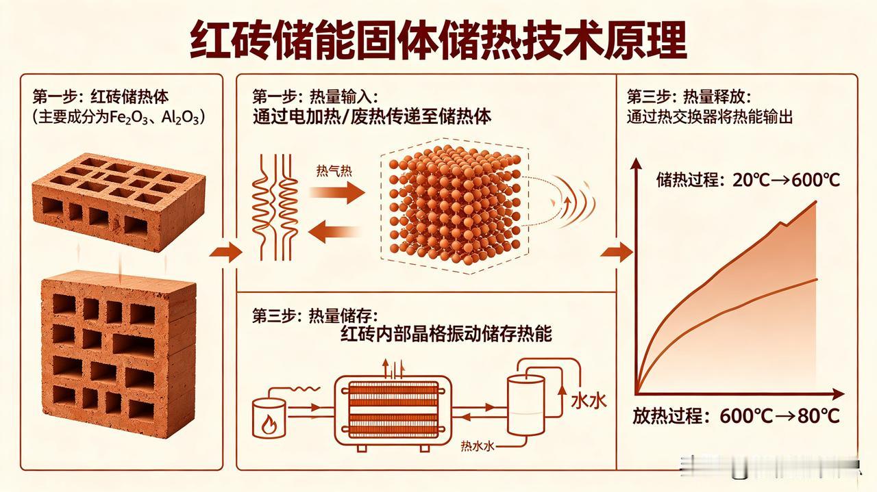 红砖储能为啥爆火？原理一句话讲透
 
红砖储能为啥火遍钢铁、水泥、制药等高耗能行