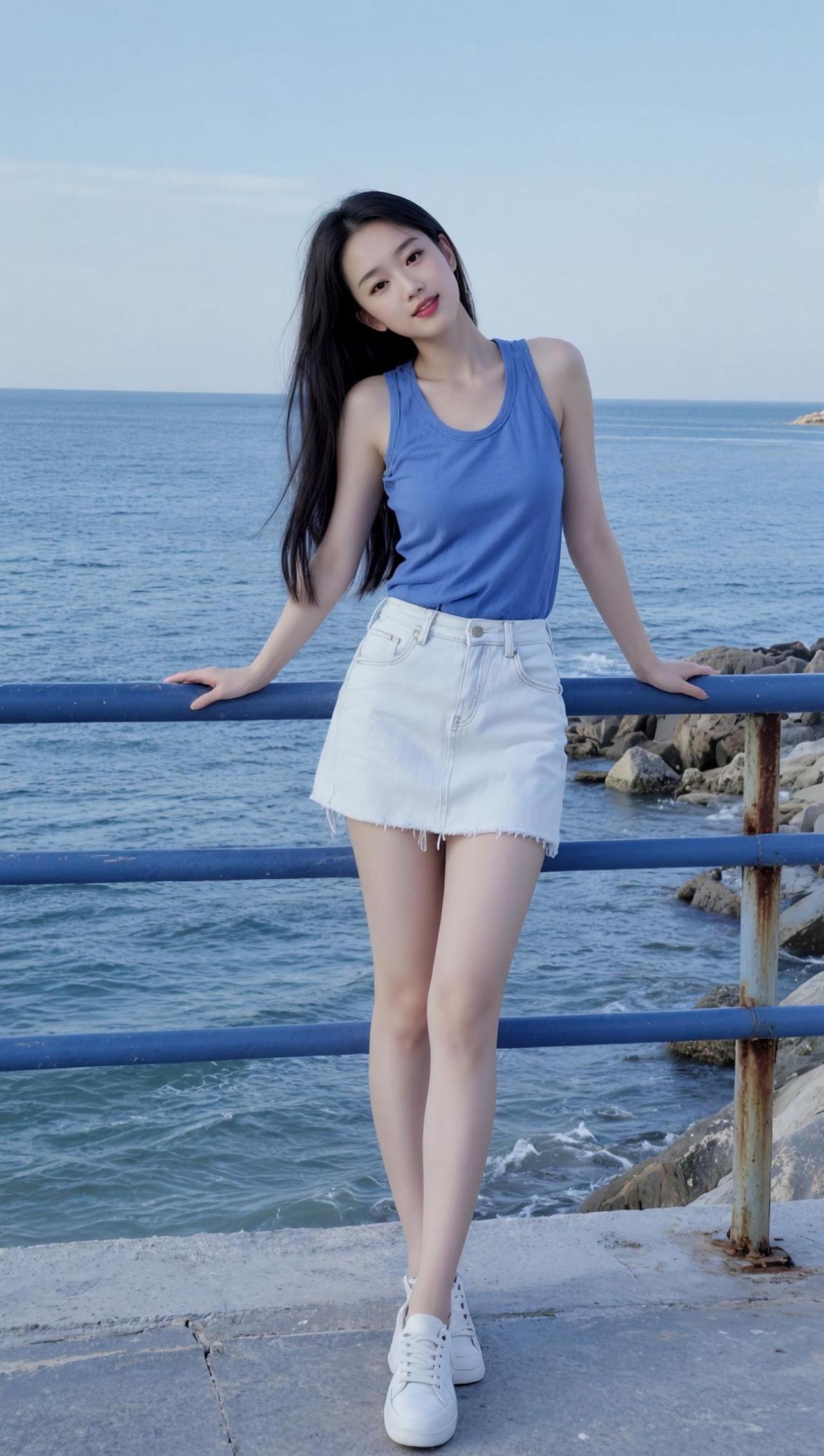 AI海滨青春照 随变ai随便玩