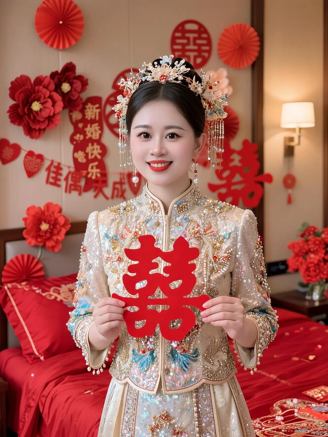 83的猪能穿上婚纱，要结婚了，这个婚期定在这个月的32号