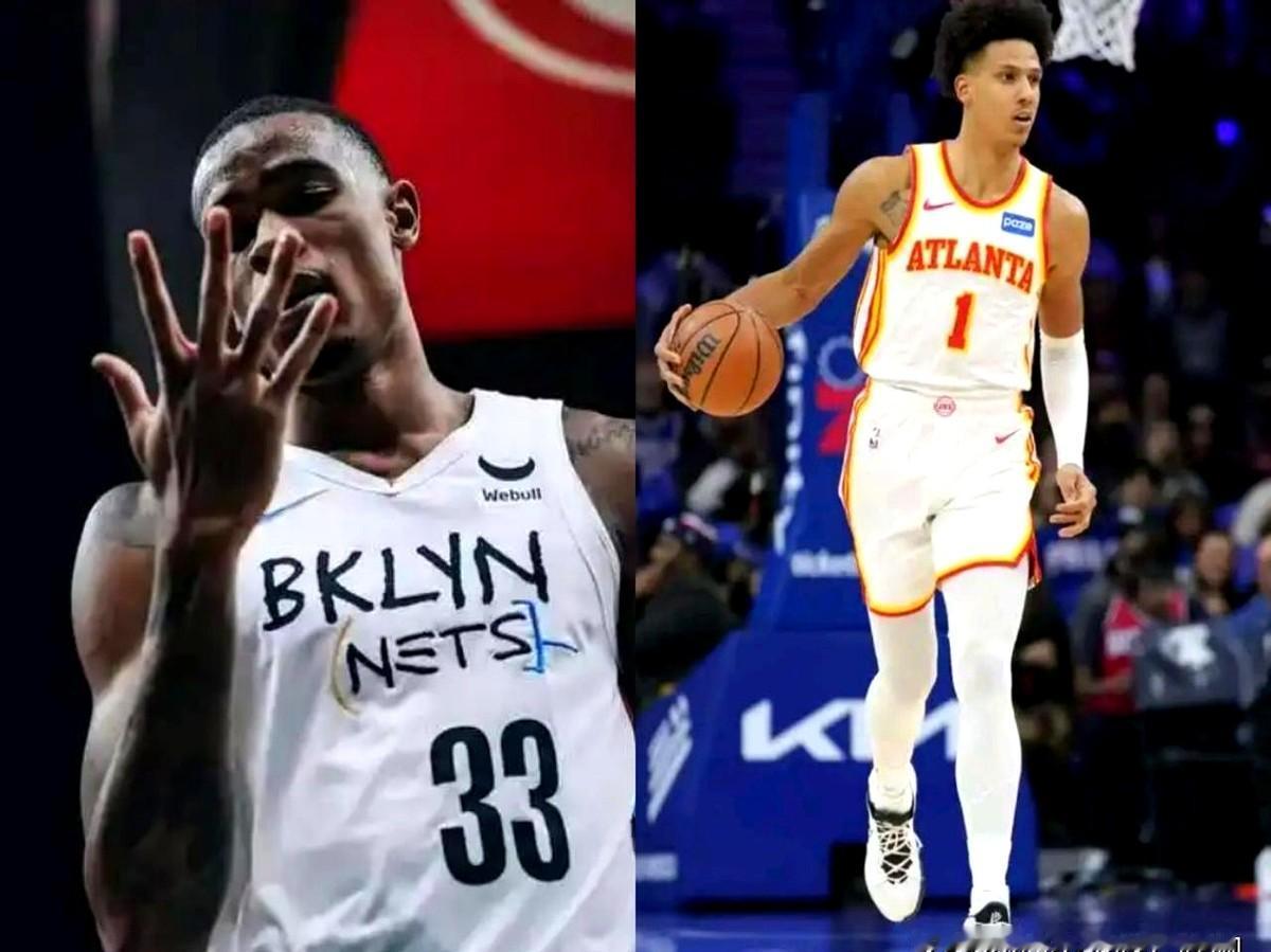 NBA这天，俩年轻人彻底打疯了。

老鹰的杰伦·约翰逊是真顶，背靠背三双。今天打