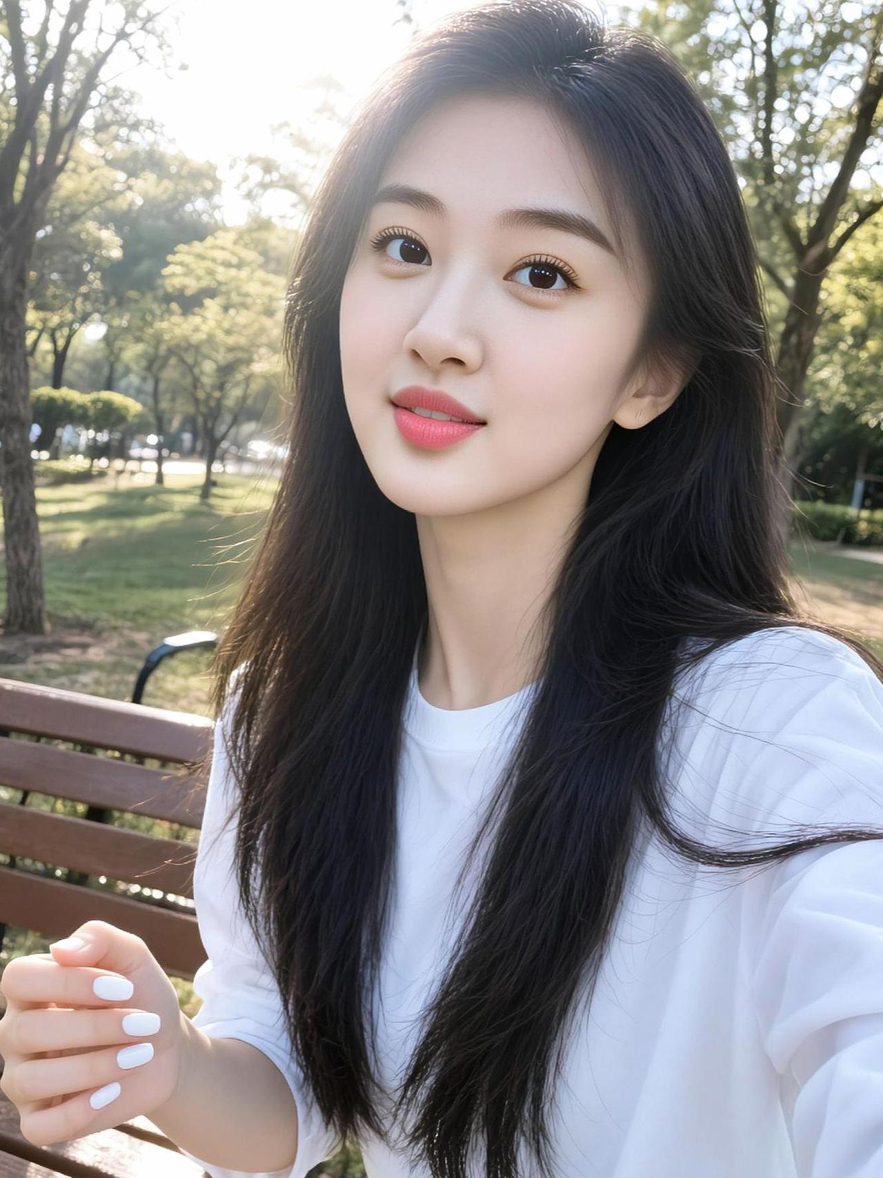 AI逆光自拍照 抖音ai创作 高颜值