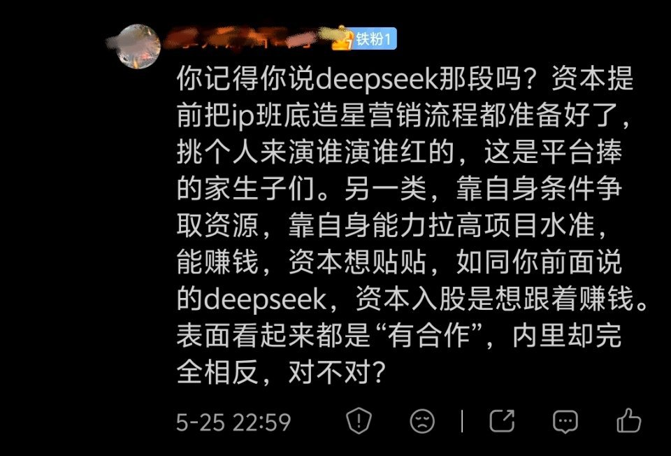 即使已经是世界头部的deepseek，没有融资的时候也是有个超级大金主的，幻方量