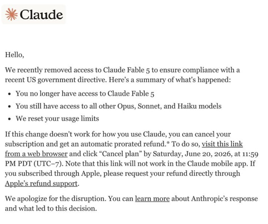 朋友们开始收到 Claude 的邮件了： 